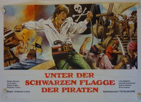 Queen of the Seas original release german doublepanel movie poster